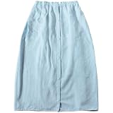 オルタ(oruTa) ラップタオル 大人用 着丈85cm 3WAY キッズ 女の子 男の子 ビーチタオル ボタン調整可 シンプル 吸水速乾 プール 水泳 巻き巻きタオル お着替えタオル 綿100％ ライトブルー