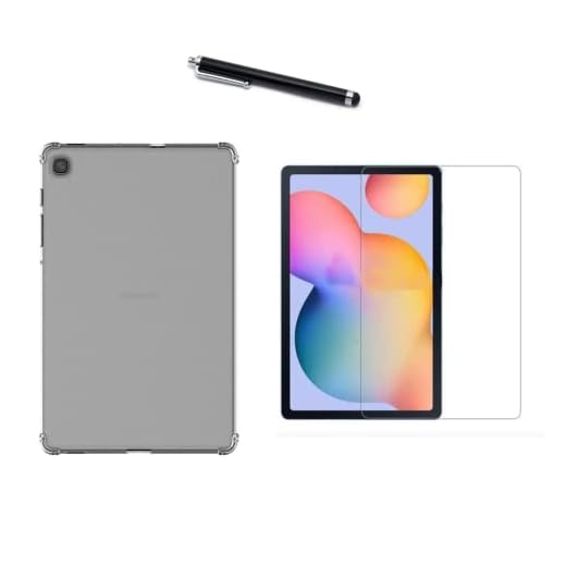 Capa Capinha Air Impacto Tablet Galaxy Tab S6 Lite Tela 10.4 + Película De Vidro Full Tab S6 Lite 10.4 P610 P615 + Caneta Touch - (C7COMPANY)