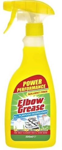 Elbow Grease Spray For All Purpose Laundry Kitchen, Household Grease Cleaner, 500ml Degreaser Stain Remover Metals, Fabrics Plastic And Anti-Bacterial. (1)