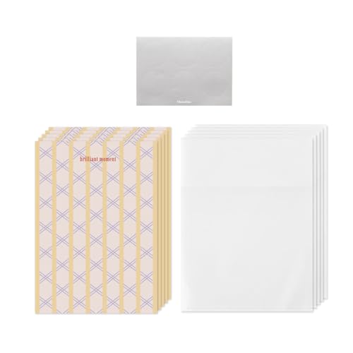 モノライク ペーパー フレーム フォトカード パターン, クロス 5P SET - Paper Frame Photocard, Pattern 5P 4x6 サイズ 写真 フォトカード, お祝い, グリーティング, プレゼント - Monolike - 商品画像