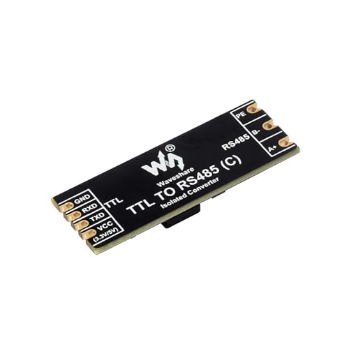 Galvanic Isolated TTL to RS485 (C) Converter Module Point-to-Point Half-Duplex Communication 3.3V ~ 5V TTL Signal Level 200W Iightningproof and Surge-Suppress 6KV ESD Protection