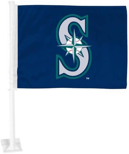 FanMats 36274: Seattle Mariners Car Flag Large 1Pc 11" X 14"
