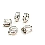 80pcs 8mm-51mm Hose Clips Pipe Clamps Fixed Tool Stainless Steel Hoop Clamp Hose Clamp Stainless Steel Automotive Pipes Clip