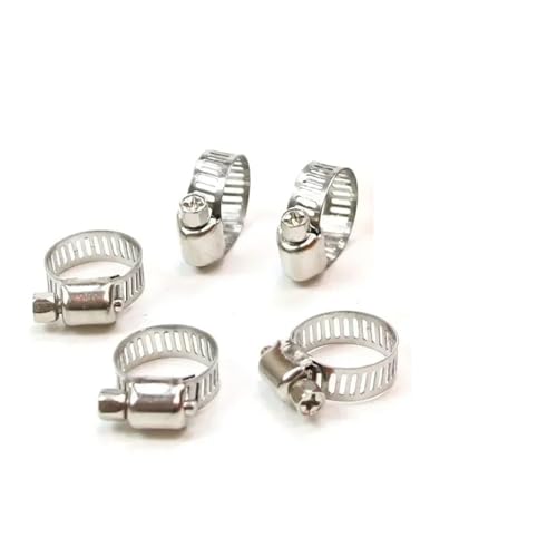 80pcs 8mm-51mm Hose Clips Pipe Clamps Fixed Tool Stainless Steel Hoop Clamp Hose Clamp Stainless Steel Automotive Pipes Clip