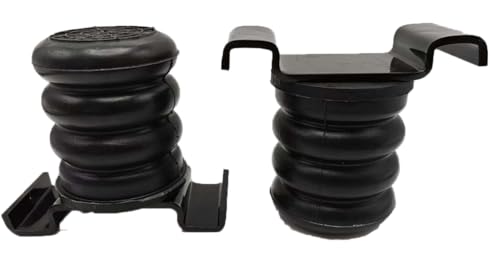 SSR-612-47 Rear Air Helper Spring Kit Left & Right Pair | Compatible with Toyota Tacoma (2005-2022) & Nissan Titan (2004-2015) | Black