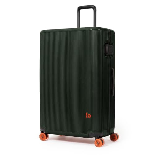 Image of Belong Elite Large Check-in Trolley Suitcase, 77 cm, Forest Green