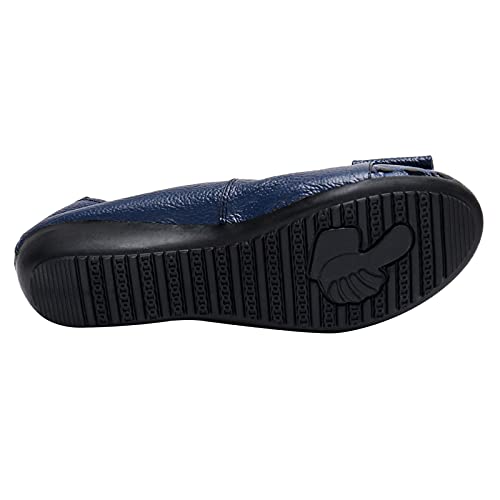 Women's Soft Flat/Low Wedge Heel Slip-On Ballerina Walking Shoes4