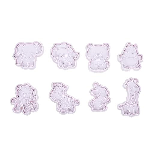 Zerodeko 8pcs Creative Animal Biscuit Mold Animal Baking Mold for Baking Fondant for Party Cookie and Biscuit Pressing