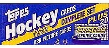 1992/1993 Topps Hockey Factory Sealed 528 Card Set with 20 Bonus Topps Gold Cards.