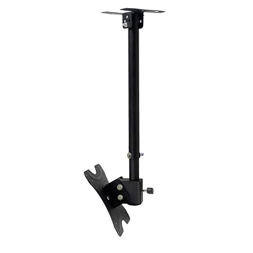 Adjustable Ceiling TV Mount Bracket Fits Most 14-42" LCD LED Plasma Monitor Flat Panel Screen Displays Tilt / 360°Swivel
