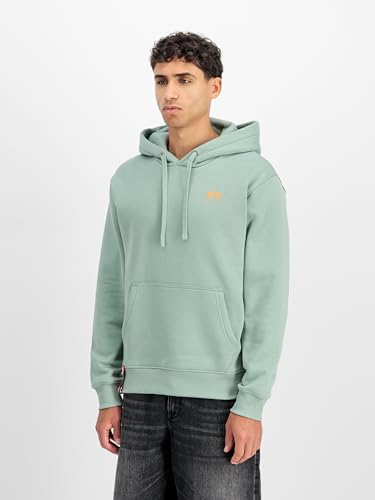 Alpha Industries Basic SL Hoodie sweat vert frost taille S homme - 5