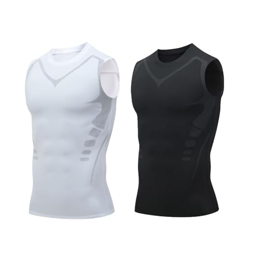 Vitrumite Compression Shirt, Cozy Breezy Fat Burning Shapewear, Slimming Body Shaper Vest for Men