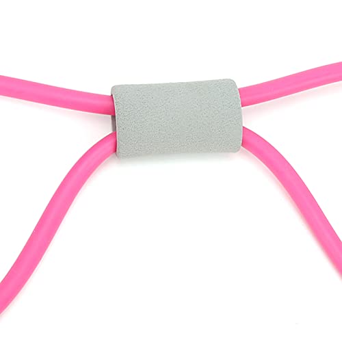 VGEBY Figura 8 faixas de resistência para exercícios com alças, corda elástica macia antiderrapante