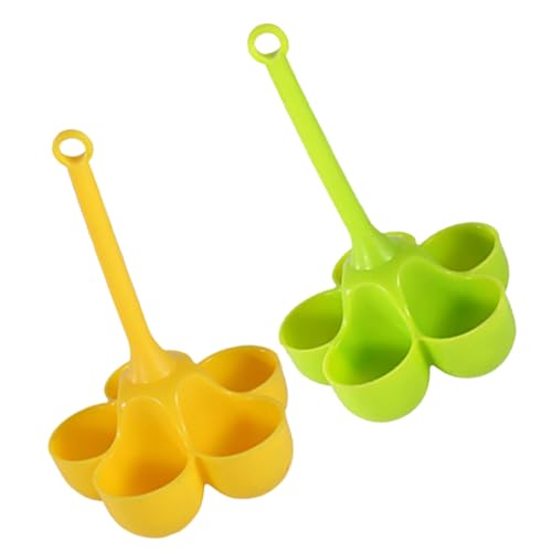 HOLIDYOYO Egg Cooking Gadget Portable Silicone Egg Cooking Cups Heatproof Fade-resistant Easy to Clean for Breakfast