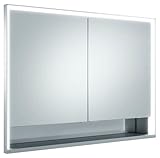 spiegelschrank keuco royal 60 Intuitive Bedienung: Die Rahmen-, Fach- und Waschtischbeleuchtung (60W) werden über Tastenfelder mit Touch-Sensorik separat bedient. Die Memory-Funktion speichert die letzte Lichtstimmung