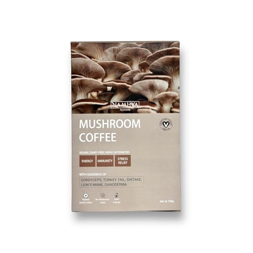 Namhya Mushroom Coffee Powder with Lion's Mane & Cordyceps Mushroom (100g) I ...