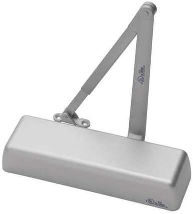 Door Closer, Silver, Painted, 13" Housing L