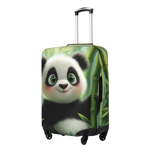 Lovely Panda Bamboo Forest Luggage Cover Protector Suit Case Cover Elastic Washable Anti-Scratch For 18-32 Inch Luggage X-Large2