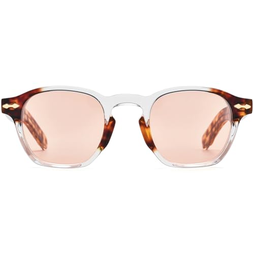 Image of HEPIDEM Acetate Glasses Frame Men Women Square Eyeglasses Optical Spectacles MZEPH
