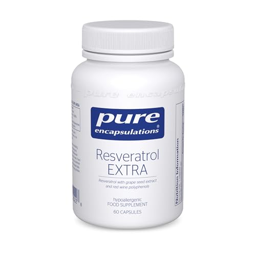 Pure Encapsulations Resveratrol Extra 100mg - Resveratrol with Grape Seed Extract and Red Wine Polyphenols - 60 Capsules
