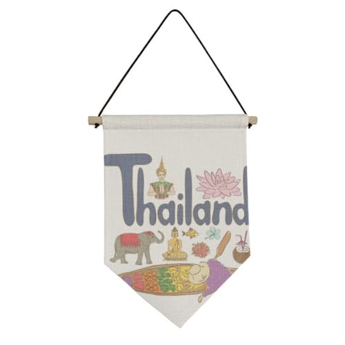 Drapeau de la Thaïlande en toile suspendue emblème national