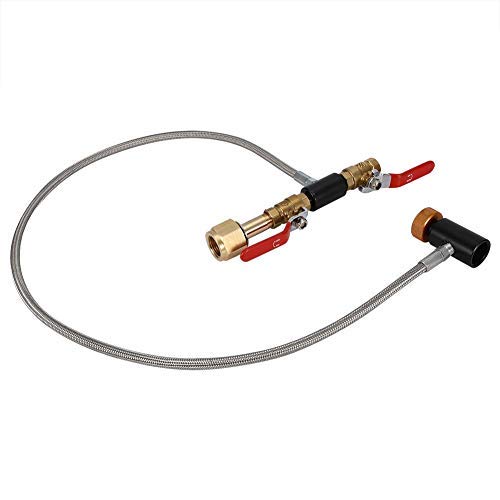 G1/2 CO2 adapter do napełniania cylindra z wężem do napełniania zbiornika, adapter bezpośredni (bez ciśnienia, 61 cm)