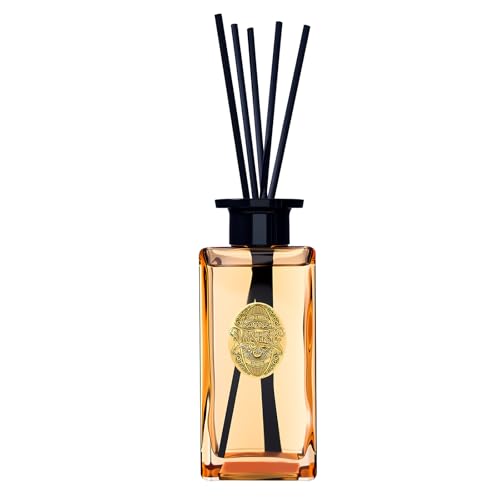 M&SENSE 10.14 oz Large Reed Diffuser Set | Pumpkin Apple Pie Scent Oil Diffuser with Sticks | Hotel Collection Non-Toxic Essential Oil |for Bedroom Bathroom Living Room