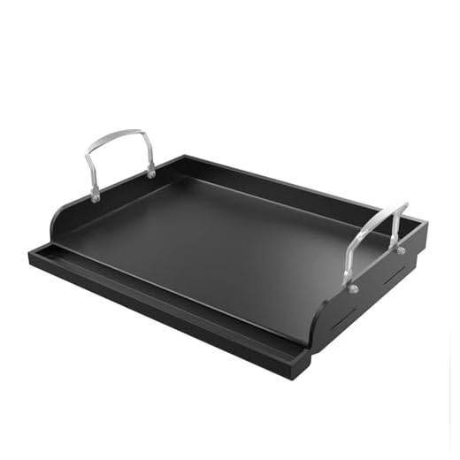 Uniflasy Universal Griddle Flat Top Plate 17" x13” Nonstick Coating Cooking Griddle Pan fits Weber Nexgrill Charbroil Kenmore Camp Chef, Grill Master, Dynaglo and Gas Stove/Gas/Charcoal Electric Grill