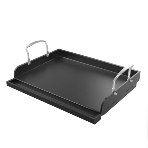 Universal Griddle for Gas Grill, Flat Top Cooking Griddle for Charcoal/Electric Grill, 17" x 13" Nonstick Coating Cooking Skillet Pan Teppanyaki for Weber Charbroil Camp Chef and More by Uniflasy - Used condition - CA$66.84