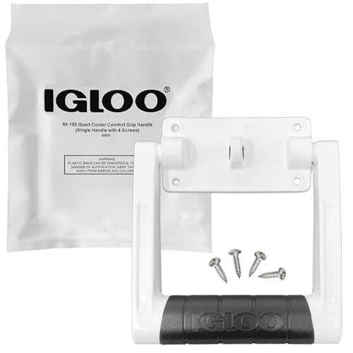 Igloo Premium Comfort Rubber Grip Swing-Up Handle, 90-100 Qt Coolers, 1-pc
