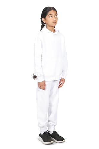 Image of EVERYDAY KIDS Girls' Cotton Fleece Sweatpants; Girls' Activewear Jogger Pants - Soft and Breathable Cotton /Poly Blend