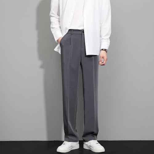 Pulisa Mens Pants, EaseMotions - Super Stretch Ice Silk Comfort Everyday Pants, Slim Fit Breathable Trousers4