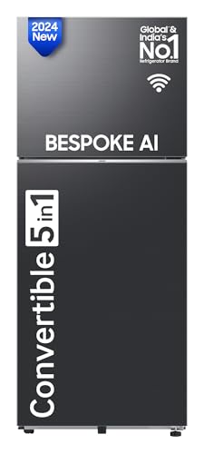 See full amazon price history chart for Samsung 396 L, Convertible 5-in-1, Digital Inverter, Frost Free Double Door, Bespoke AI WiFi Enabled Refrigerator (RT41DG6A4DB1HL, Black Matte) Samsung 396 L, Convertible 5-in-1, Digital Inverter, Frost Free Double Door, Bespoke AI WiFi Enabled Refrigerator (RT41DG6A4DB1HL, Black Matte) (B0DFCVM72W) Amazon Price History, Amazon Price Tracker