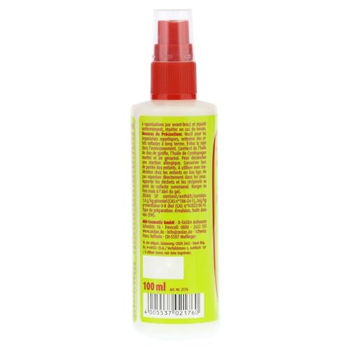 Zedan - Insektenschutz Sprühlotion - Natürlicher Hautschutz gegen Mücken, Wespen , Bremsen und weitere , 1er Pack (1 x 100 ml)