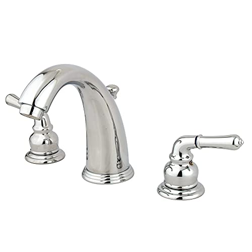 Kingston Brass GKB981 Magellan 8-Inch Widespread Lavatory Faucet with Retail Pop-Up, 5-1/4", Polished Chrome