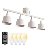 VENTOTA シーリングライト 4灯 調光調色 リモコン付き LED電球60Ｗ形付き 木目 シーリング スポットライト E26 6畳 8畳 おしゃれ 北欧 リビング 天井 ダイニング 照明 照明器具 和室 寝室 Laios WH st419268