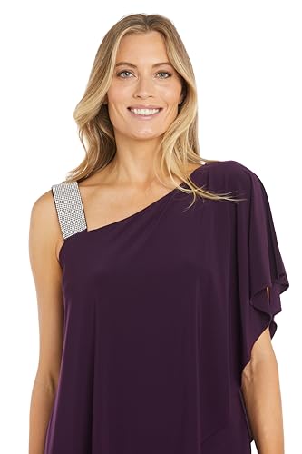 Image of R&M Richards Women's Asymmetrical Elegance Cocktail Dress