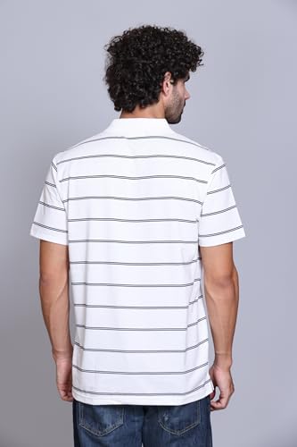 Image of Half Sleeve Polo T-Shirt for Men with Pocket || Stripe Collar and Pocket T-Shirt for Men Half Sleeves