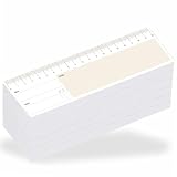 BIROYAL Haftnotiz-Wundlineal 20 cm, 6 Blöcke je 50 Blatt, großes Notizfeld