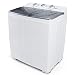 DELLA Small Compact Portable Washing Machine Washer 11lbs Capacity Top Load Laundry with Spin Dryer Combo, White