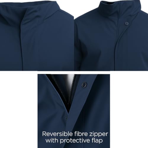 Image of Unox Rain Coat for Men waterproof with Bagpack Cover Waterproof Raincoat with Pant Set suitable for Men, Women, Boys & Girls Adjustable Top and Bottom Rain Coat
