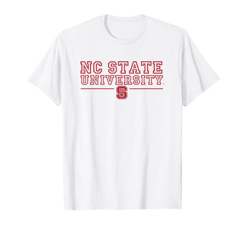 NC State Wolfpack Stacked Over Line T-Shirt