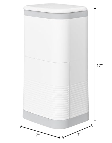 Image of Silent Diaper Bucket with Deodorizer, HDPE Structure, Locking lid