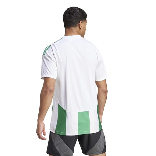 adidas Herren Striped 24 Jersey Shirt, White/Team Green, XL – Ansicht 8