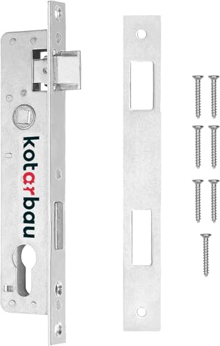 KOTERBAU® Serratura Porta Profilo Europeo 90/20 mm DIN Destro con Telaio Euro Serratura Porta Esterna Serrature Porte Interne Meccanismo di Chiusura per Serratura con Chiave