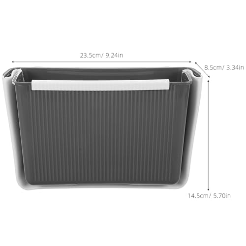 Caneca de basura plegable para cocina Toyvian gris miniatura 2