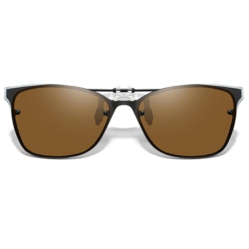 Polarized Clip on Sunglasses for Men Women over Prescription Glasses Clip-on Shades Anti Glare 100% UV Protection