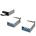 Produktbild ZERKAR USB Typ C auf USB 3.0 Adapter, 3 Stücke OTG USB C Adapter, Thunderbolt 3 to USB 3.1, für Google Pixel 4XL, Huawei P40/Mate30, MacBook Pro/ChromeBook, Pad Pro, Samsung Galaxy