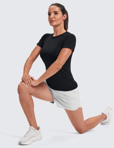 Image of MathCat Seamless Short Sleeve Workout Tops for Women