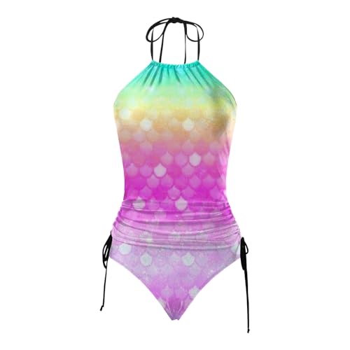 Tankini de dos piezas para mujer con estampado moderno y secado rápido 4